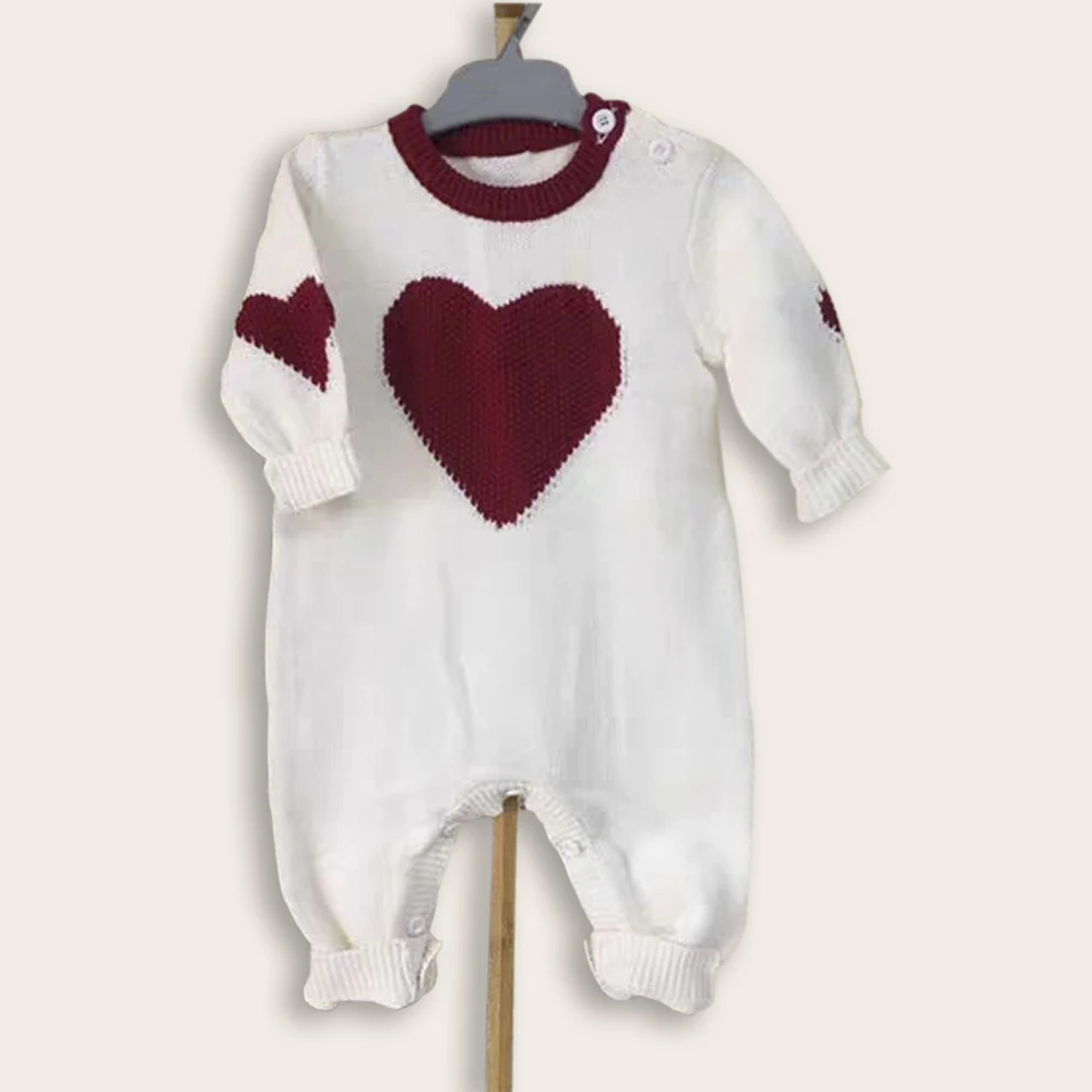 
spring knit organic cotton newborn baby clothes infant toddler romper 