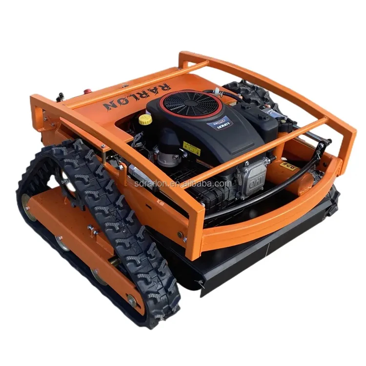 Низкая цена Высокое качество 16hp гусеничный пульт дистанционного управления дизельный двигатель робот газонокосилка