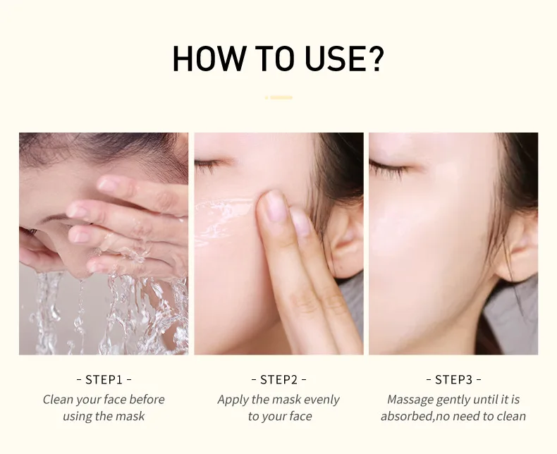 2021 hot-selling skin care products single-piece disposable moisturizing whitening seaweed sleeping mask