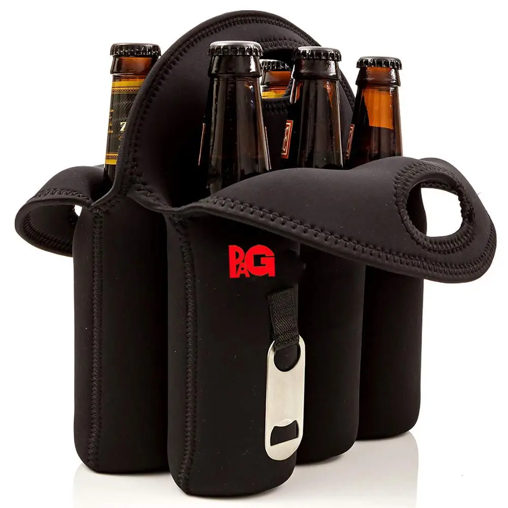 6 PACK neoprene beer bottle coozies