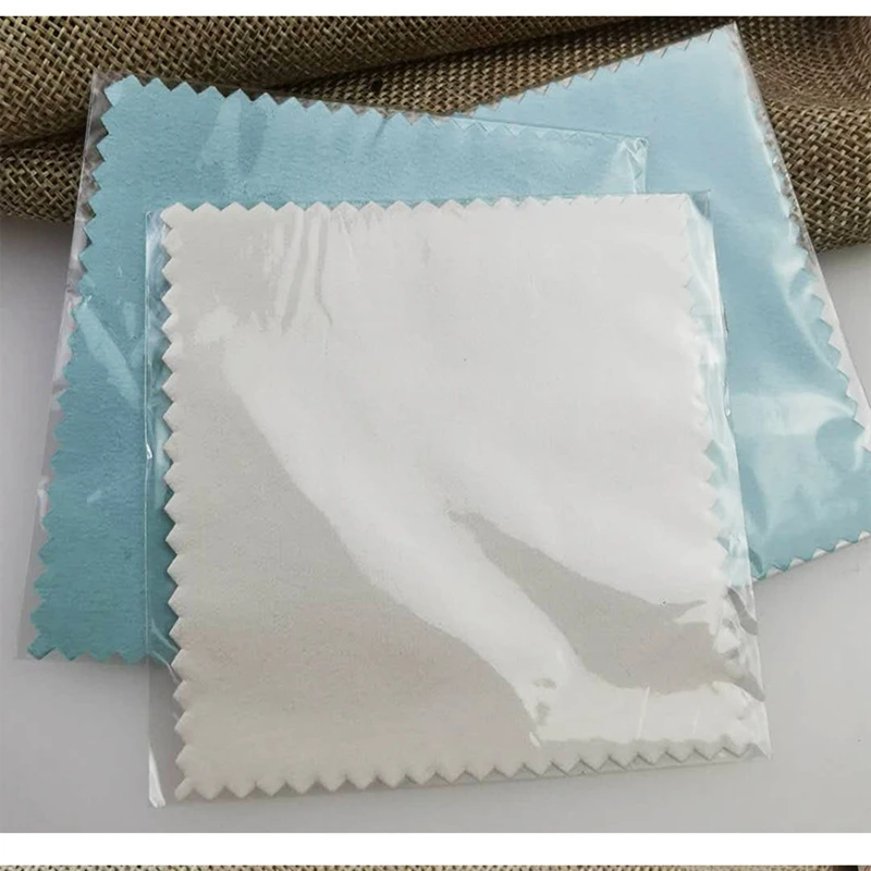  Microfibre Microfiber Customized Custom Sterling Gold Silver Jewellery Jewelry Cleaning Polishing Cloth For With
