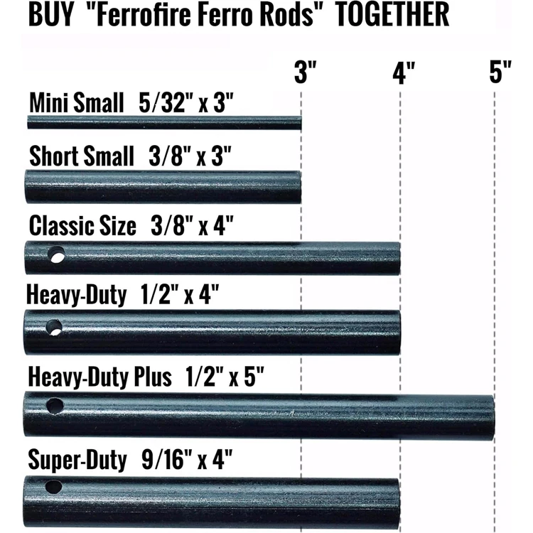 Manufacturers customize flint outdoor ignition burning magnesium rod magnesium rod flint magnesium rod