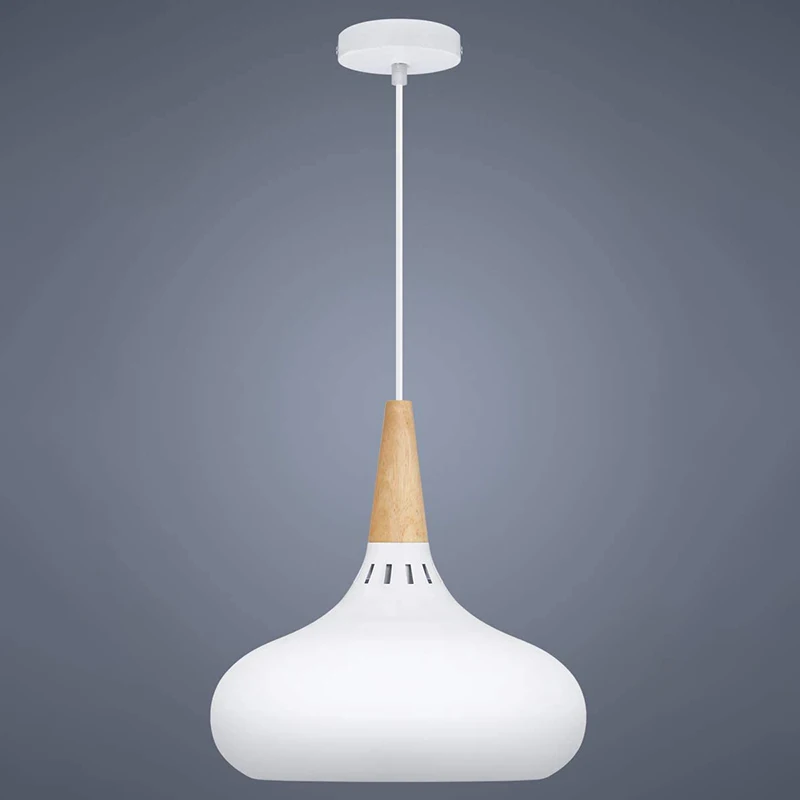 Минималистичный современный винтажный подвесной светильник E27 деревянный и алюминиевый абажур подвесной и подвесной светильник идеальный светильник для современного дома