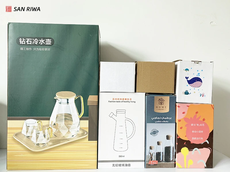 1.5L Amber Glass Cold Kettle Heat Resistant Borosilicate Color Glass Water Pitcher Glass Carafe with Filter 1