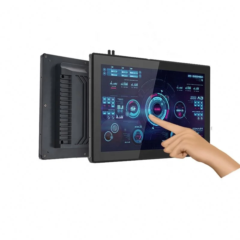 Wholesale with certificate embedded installation 21.5 inch industrial touchscreen panel pc