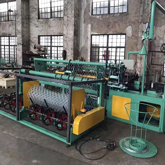 fence machine making chain link fence mesh making machine