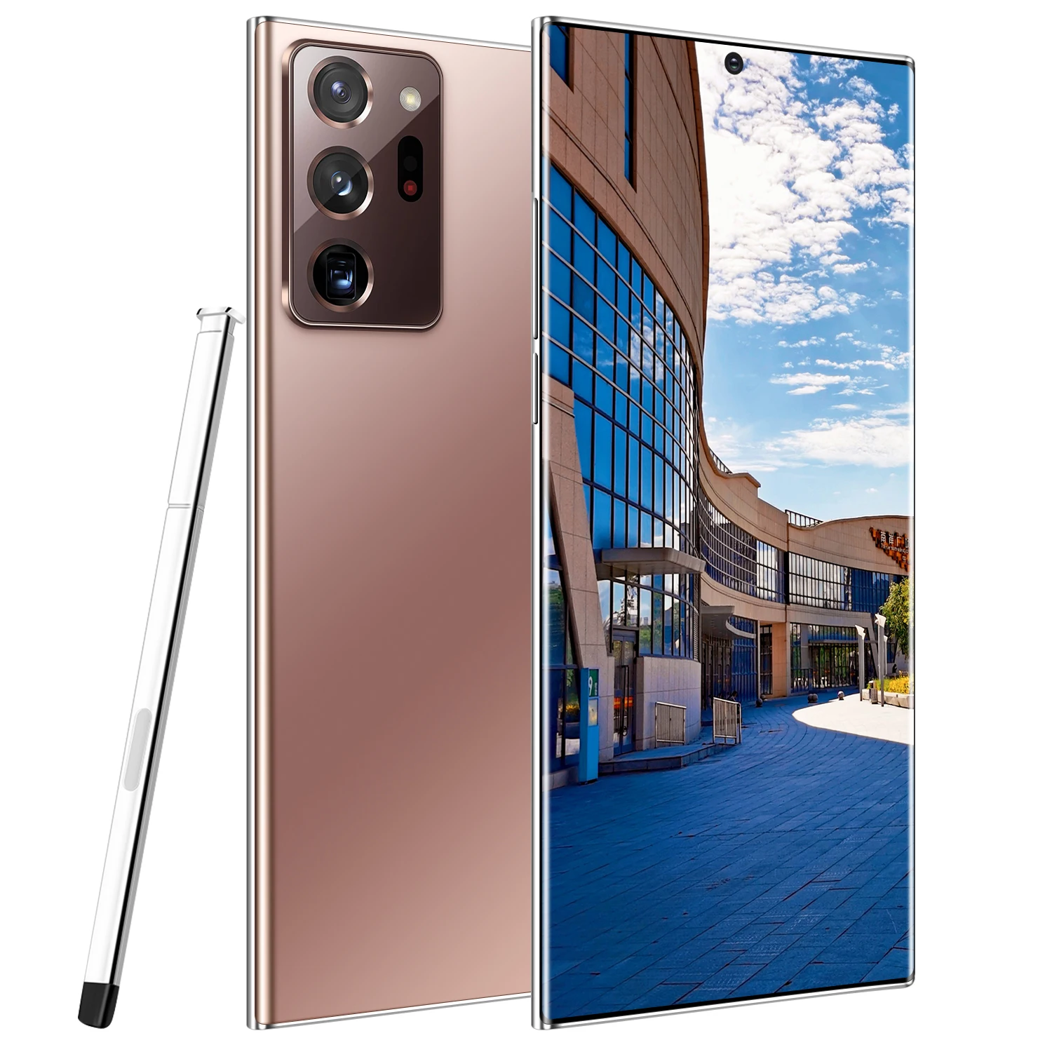 
Fast Running 6.9 Inch Incell perforated screen Note20 U+ 8G+256G Global Version Android smartphones unlocked mobile phone 