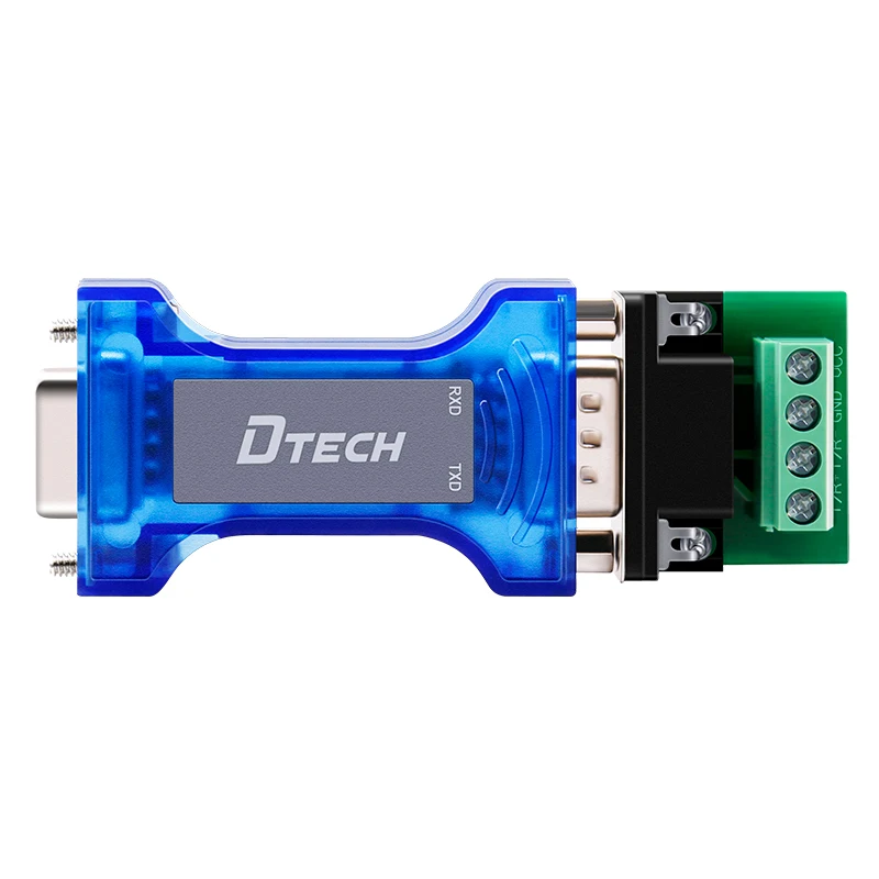 Преобразователь последовательного сигнала DTECH Пассивный фотоэлектрический изоляционный протектор RS232 с подсветкой и 1500VDC