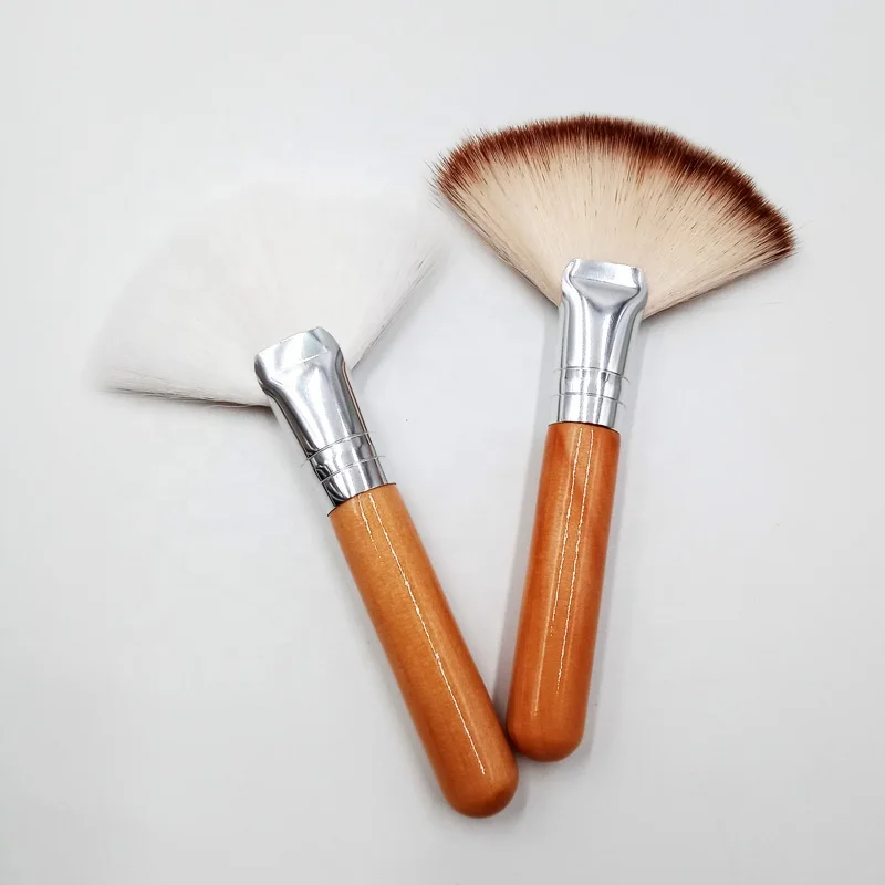 Professional Face Makeup Fan Brushes Synthetic Blush Highlighting Powder Foundation Brushes Make Up Tool
