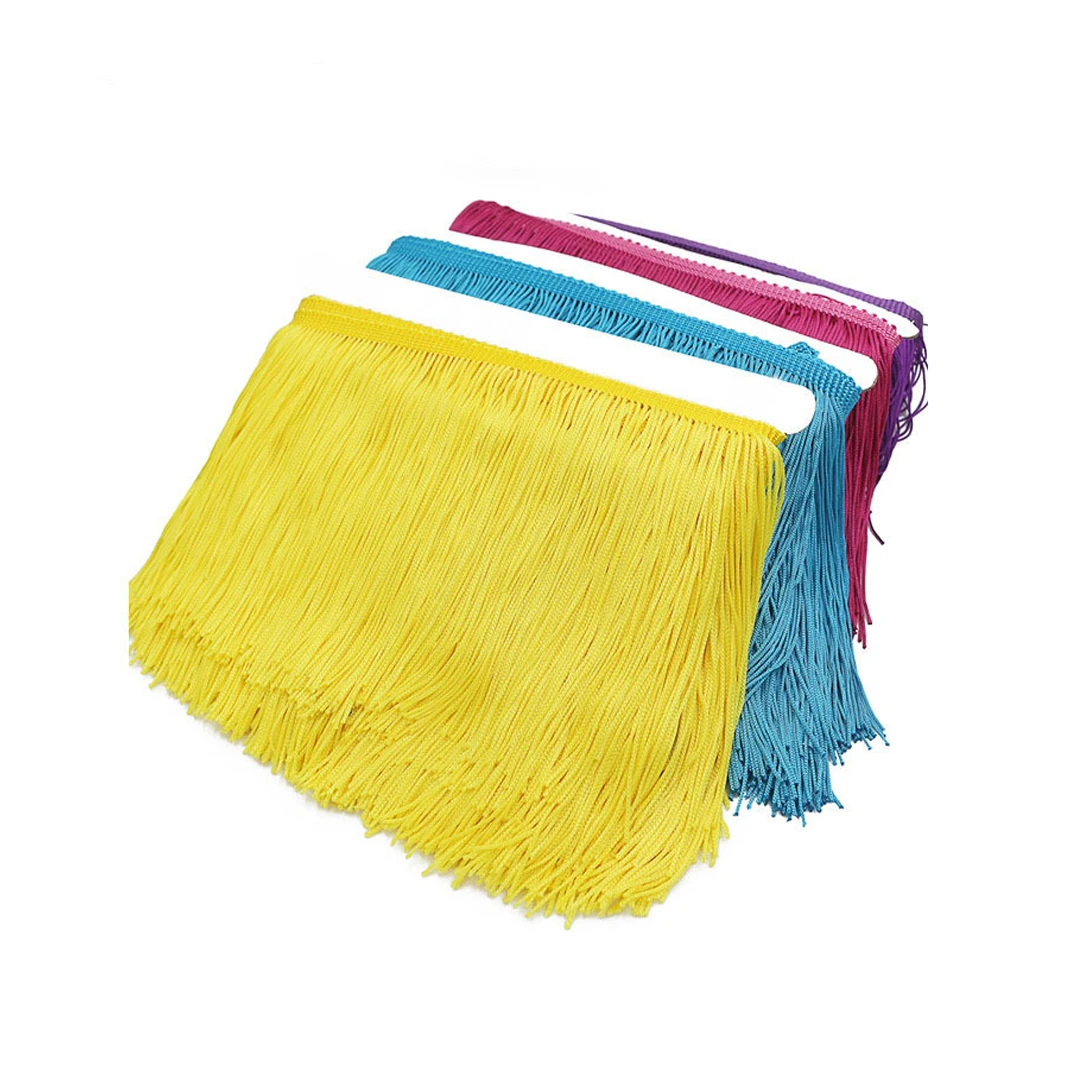 
Polyester Lace Trims DIY Sewing Tassel Fringe Trimming For Latin Dress Stage Garment Curtain Accessories 
