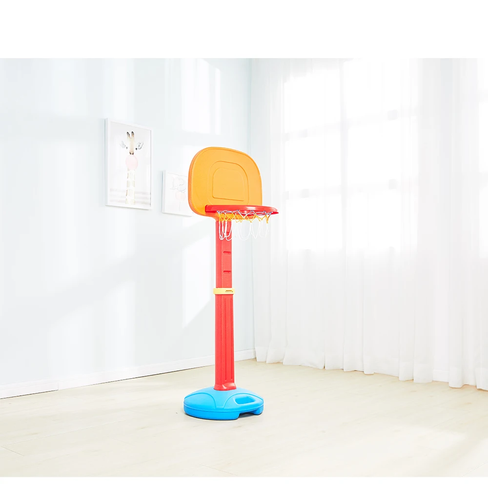 Kids Indoor Basketball Sport Toys Plastic Height Adjustable Basketball Stand Hoops