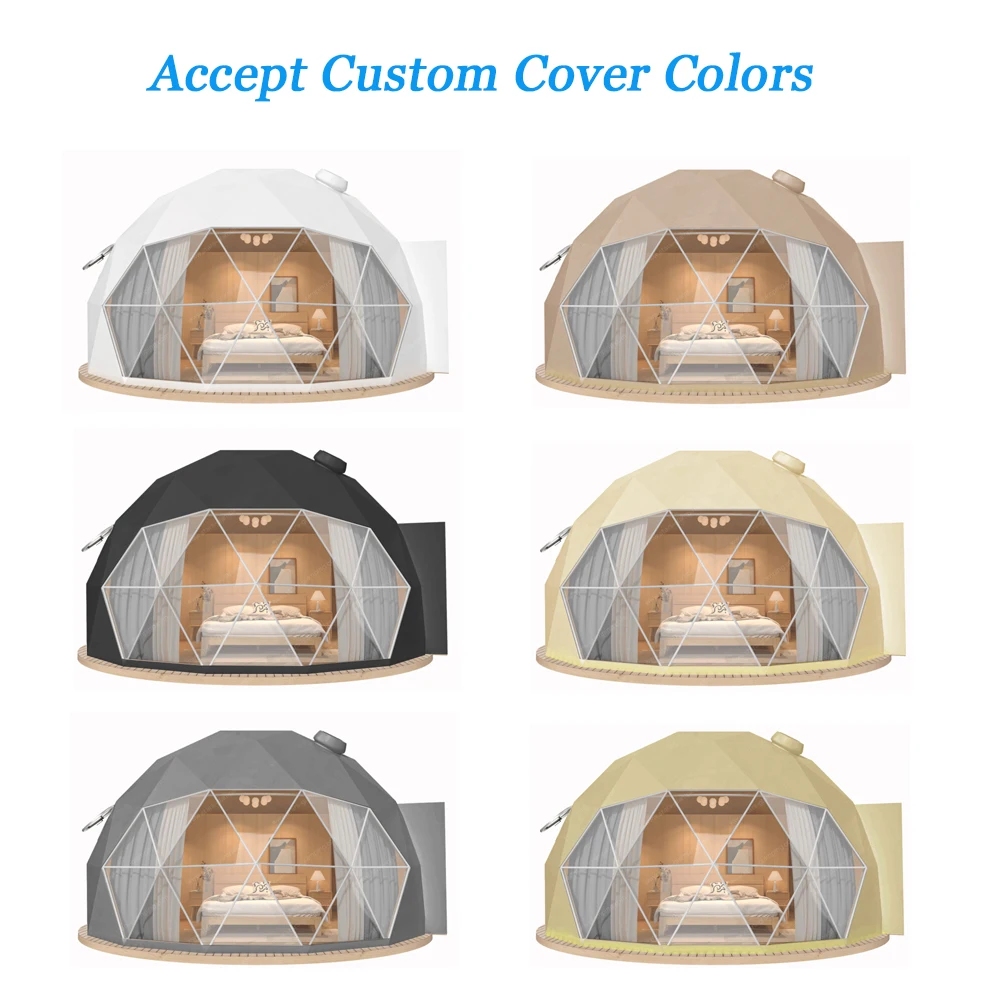 Luxury Marquee Canopy Party Transparent Geodesic Glamping Igloo Ball Dome Tent For Event