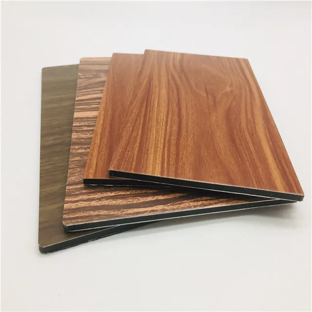 Wholesale Exterior Outdoor Wall Wooden Color ACP Aluminum Composite Panel From Aludream Manufacturer