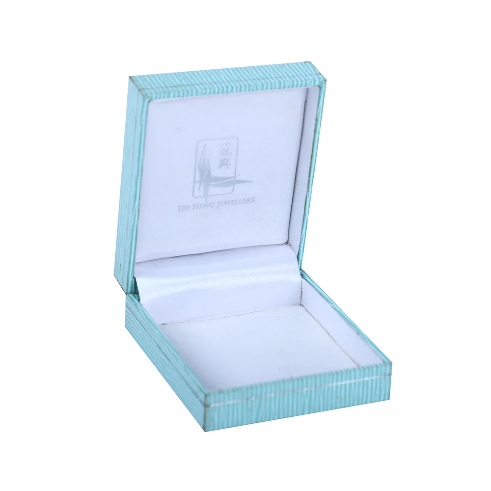 Branded Cardboard Packaging Jewelry Box With Logo Green Material Pandora Folding Jewelry Box