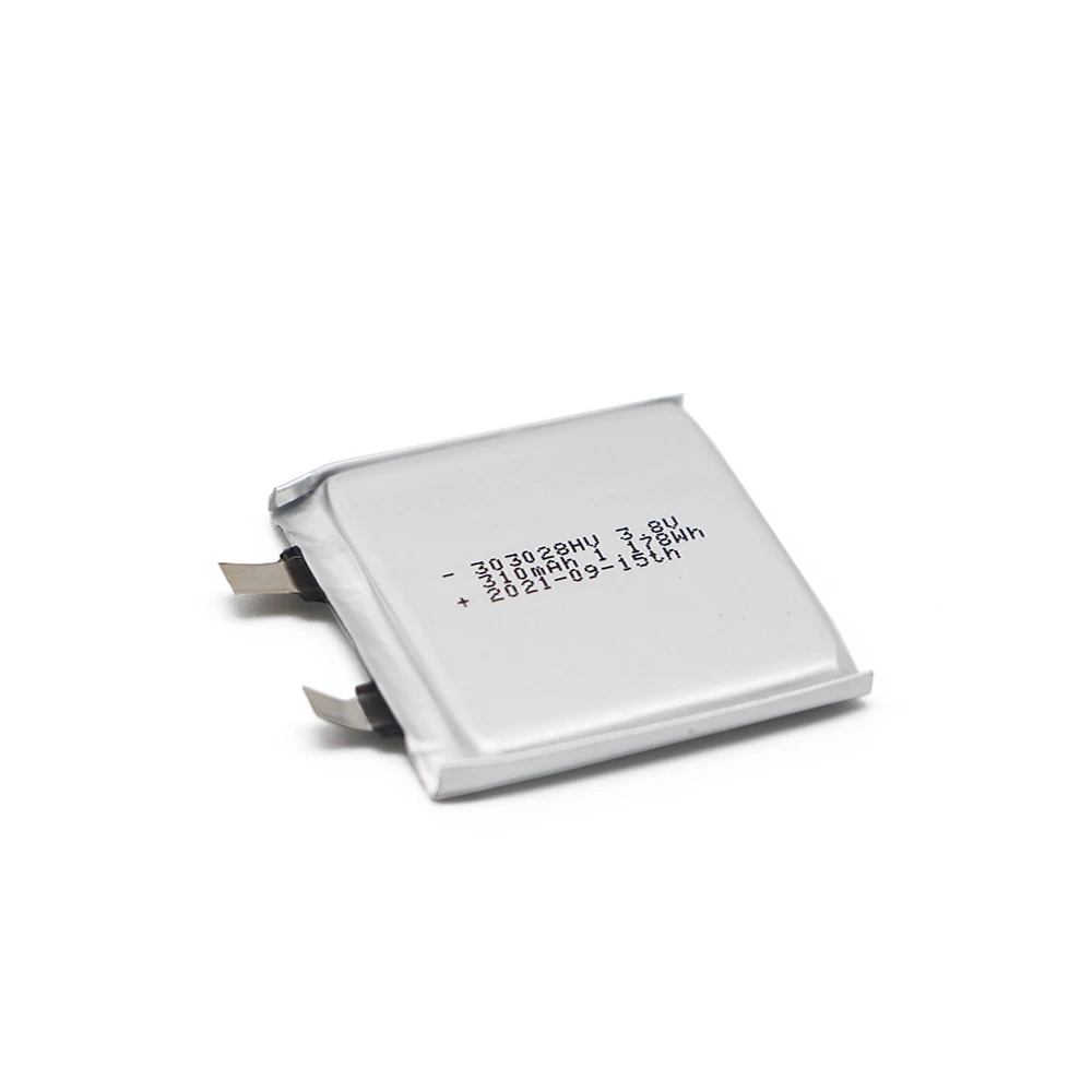 JHY 2021 New Product 303028HV 3.8V 310mAh rechargeable lithium battery  Remote control battery