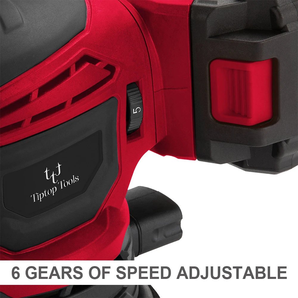 Customized 20V Lithium Battery Random Orbital Sander Machine 125mm 6 Variable Speed Cordless Power for Wood
