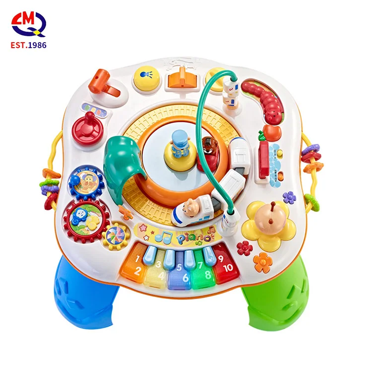 Wholesale Children Multifunctional Early Brain Educational Musical Toy Kids Learning Activity Table Baby Study Toys