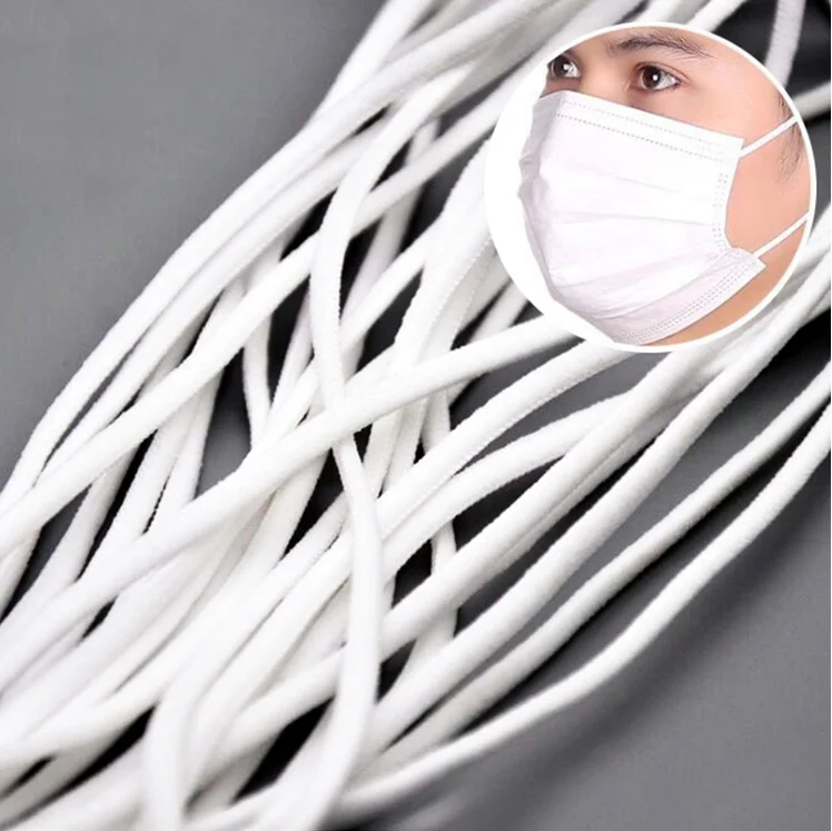 
Factory Outlet Medical Consumables Round Elastic 3Mm Rope For Disposable Face Mask 