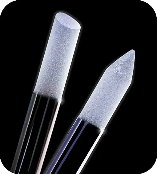 
Glass Cuticle Pusher by GLADZY Manicure Stick Genuine Czech Quality Professional Filing Cuticle Remover Abrasive Surface Never 