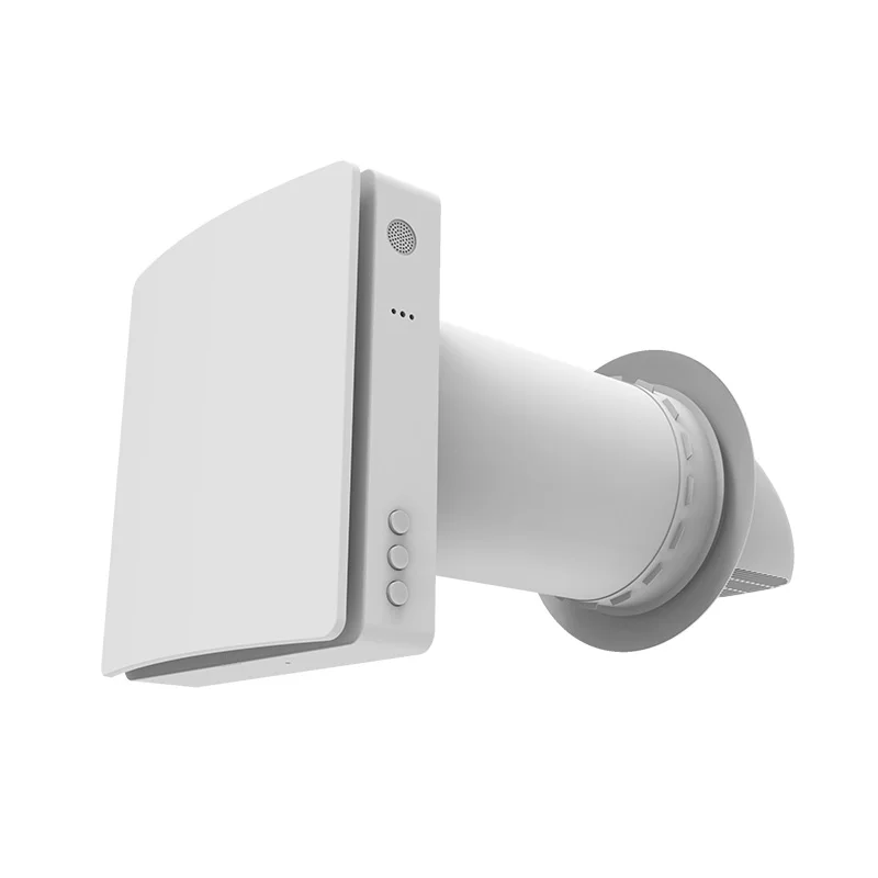 Ductless Fresh Air Ventilator Low Noise 32dBA WiFi Control Home Air Ventilation System