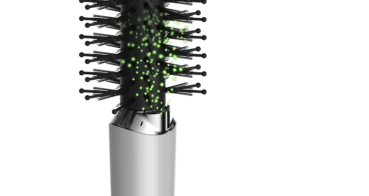 TOUCHBeauty Mini Travel Iron Brush Hair Straightener Ionic Hair Brush TB-1758