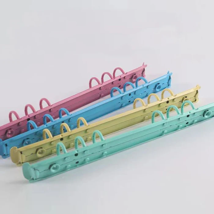 Wholesale Planner A6 A5 6 O Ring Metal Candy Colors Budget Binder Clip Accessories