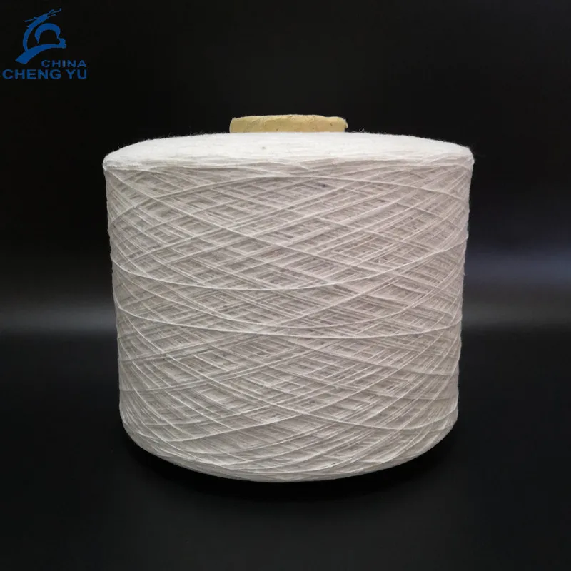 Ne20s super white wholesale from China recycled cotton yarn for knitting socks