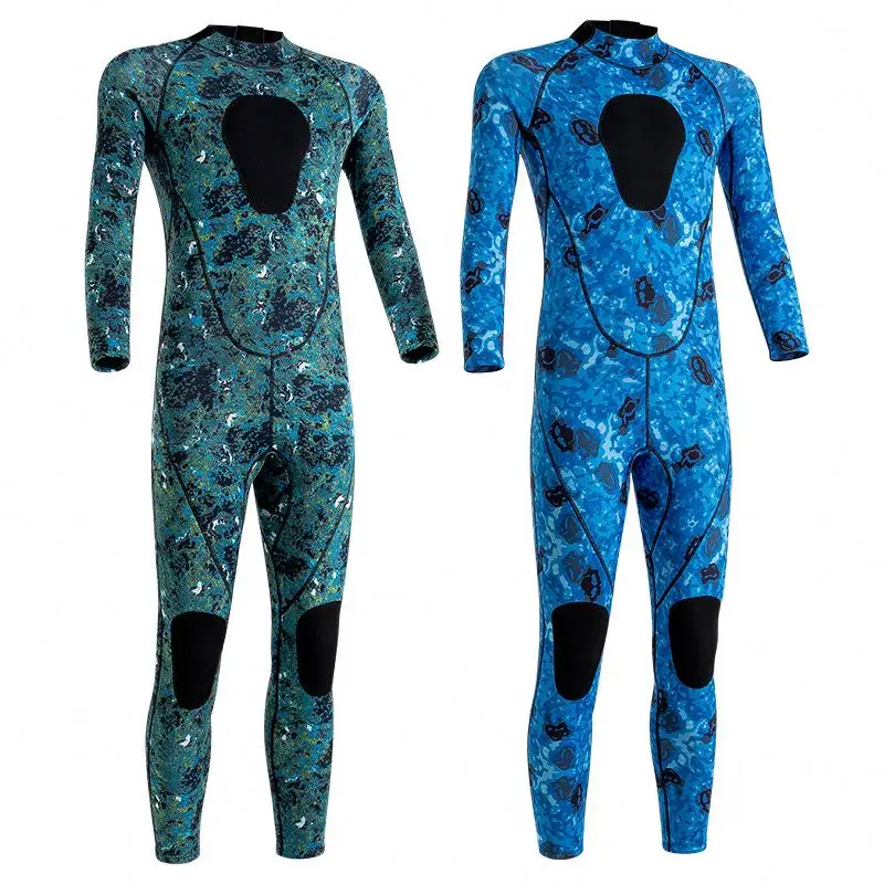 2023 oem camo Wetsuit Neoprene Back Zipper Surf Wetsuit  3mm Womens Men for Surfing Swimming