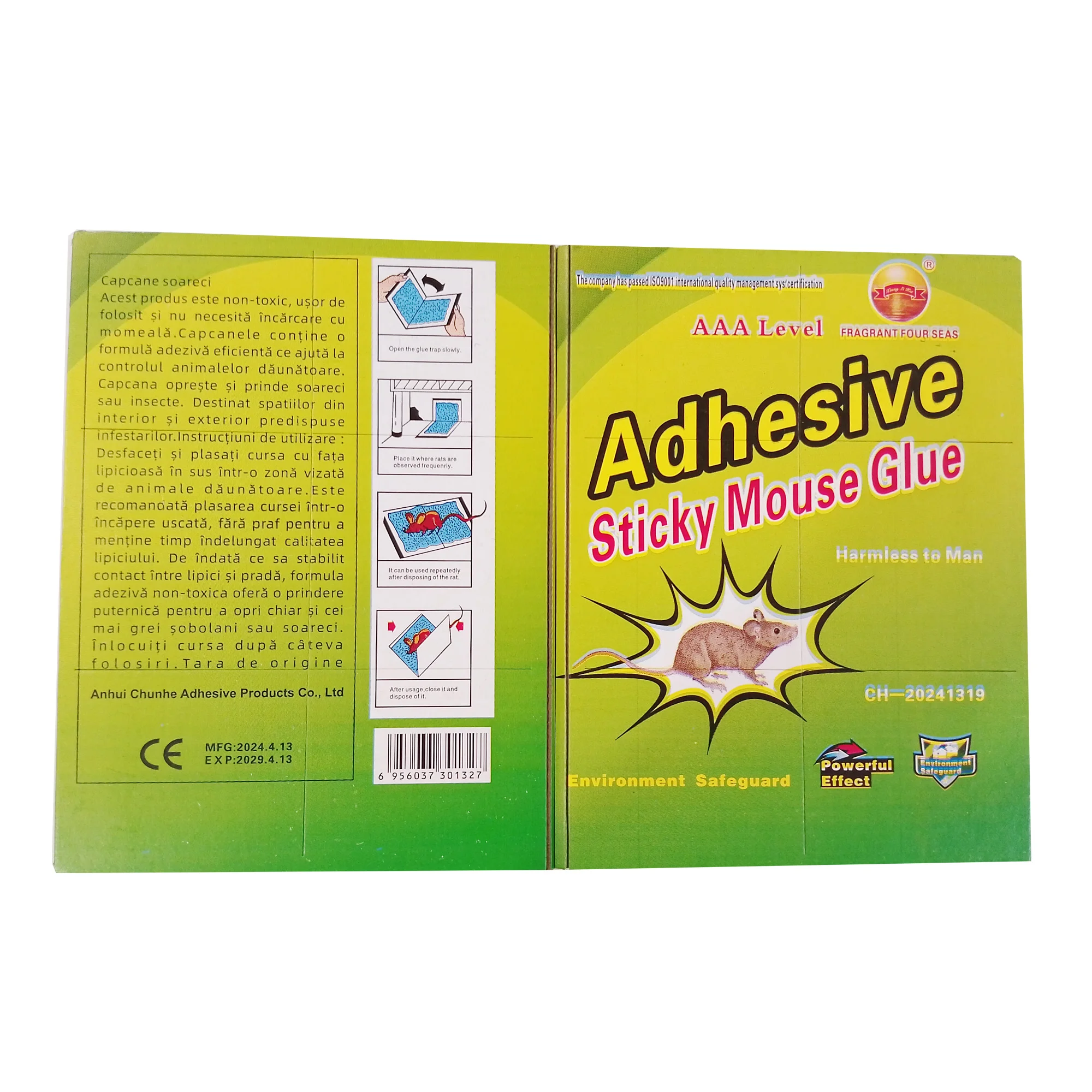 Strong Adhesive Paperboard Pre Baited Mouse Glue Trap Rat Glue Traps Sticky Trap Board Book for Mice and Rats