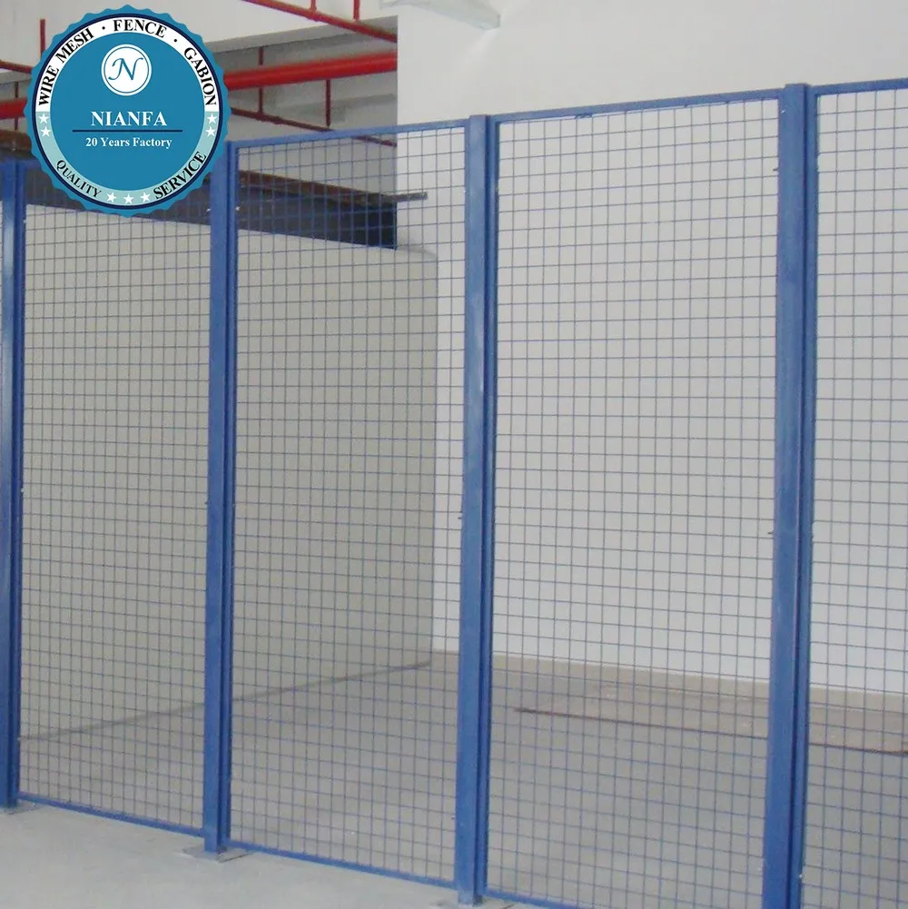 PVC Coated Metal Workshop Welded Steel Wire Mesh Partition Multi-Use Fence for Warehouse