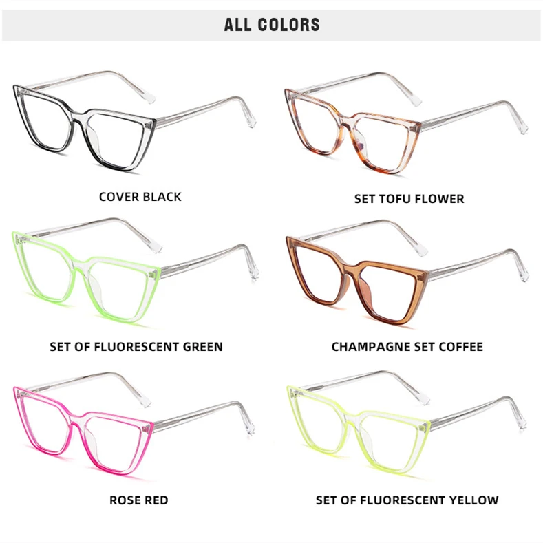 armazones lentes opticos blue cateye woman transparent friendly unbroken g blindness computer frame eyeglasses optical