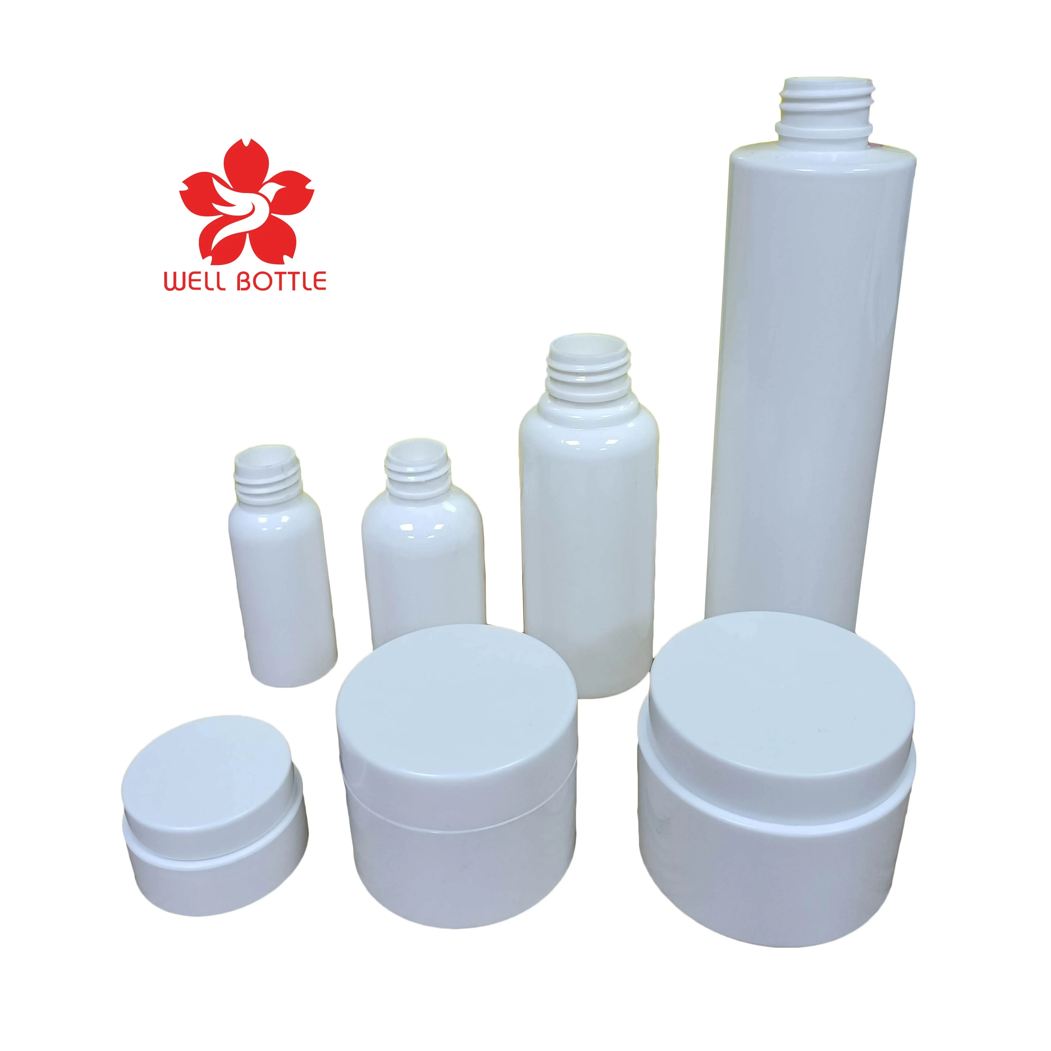 5ml 15ml 30ml 50ml 100ml 250ml eco friendly biodegradable pla corn starch cream jar and cosmetic oil serum bottle PLA-26T