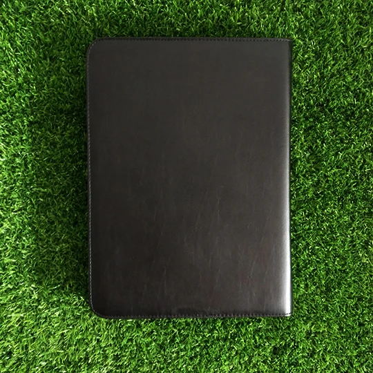 Magnetic Football Coach Board Set Folding Strategy Teaching Blackboard Book for Soccer Basketball Volleyball Black Color