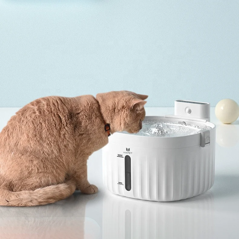 Usb Plugged In Or Battery Powered Smart Sensing Automatic Running Water Portable Dog Water Bowl Pet Drinking Fountain