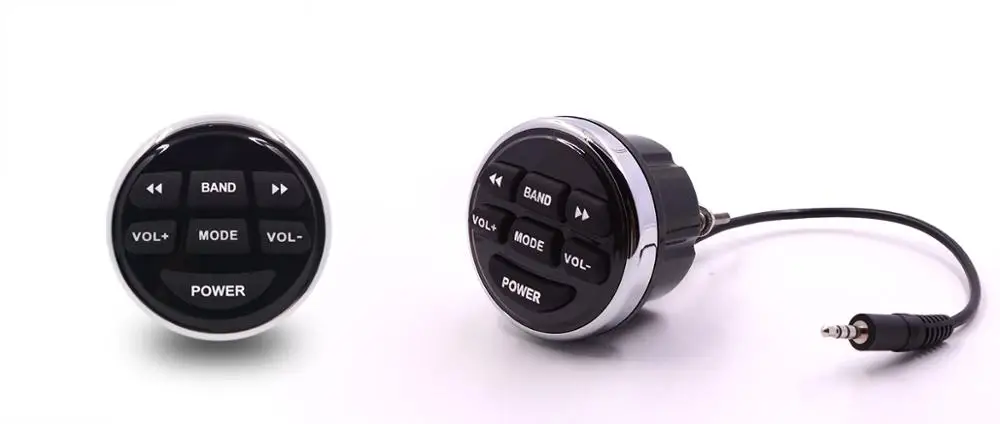 Waterproof Round Wired Non-display Remote Controller of Media Receiver for Yacht Boat