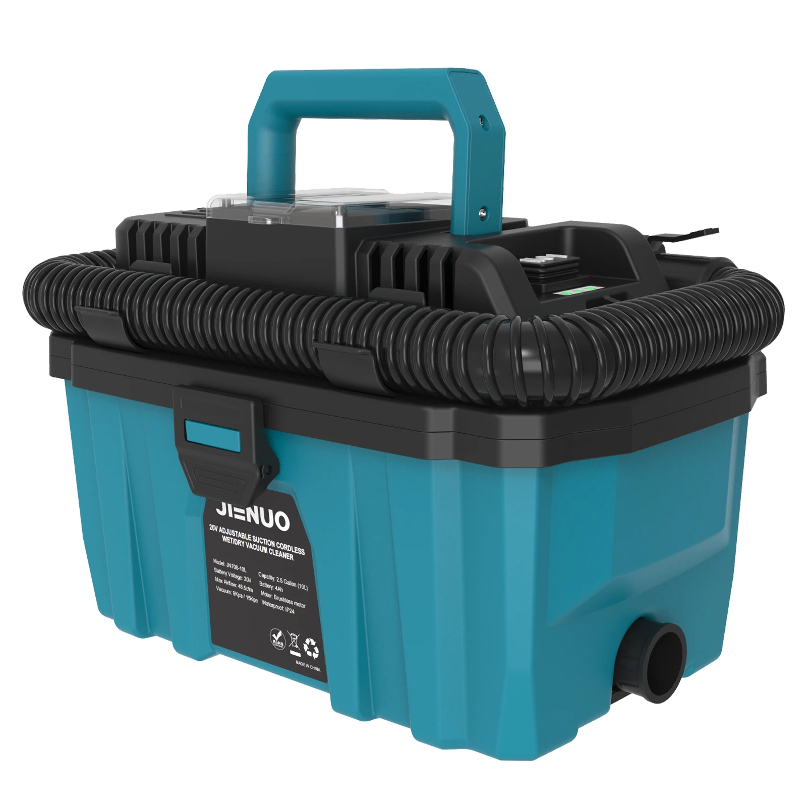 2.5 Gallon Brushless Cordless Shop Vac suitable for  Makita Battery