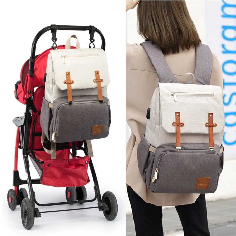 KOL Baby Bags Influencers Babi Diaper Bag Drop Shipping Waterproof Oxford Mummy Backpack Dads Moms Baby Travel Stroller Handbags