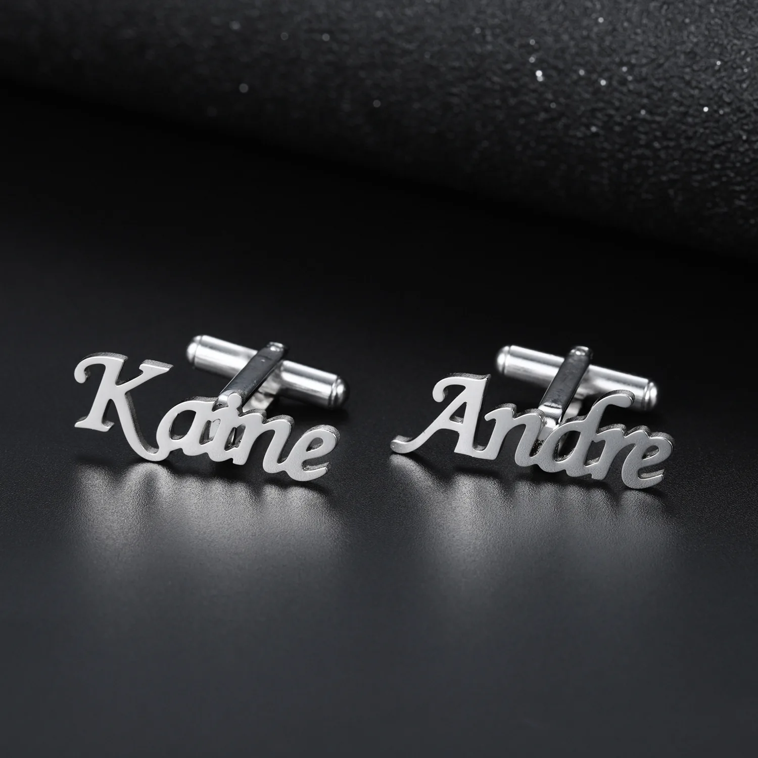 Personalized Customized Name Cufflinks Groom Mens French Shirt Custom Initials Cuff Links Buttons Wedding Gifts Men