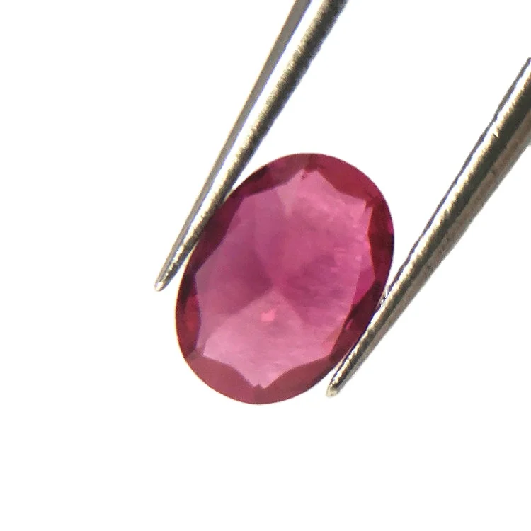 Niel Gems oval cut 5# rubies egg shape gems price of loose red corundum gemstones synthetic ruby