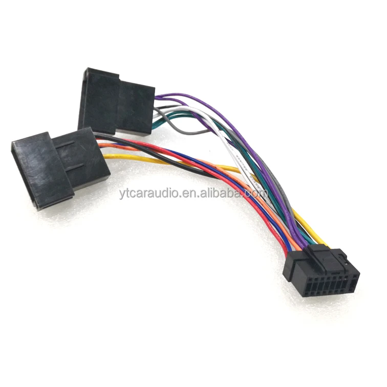 Car Radio CD/DVD Stereo ISO Wiring Harness Adapter For ALPINE To Peugeot Audio Video 2-Head Speaker Wire Connector Cable