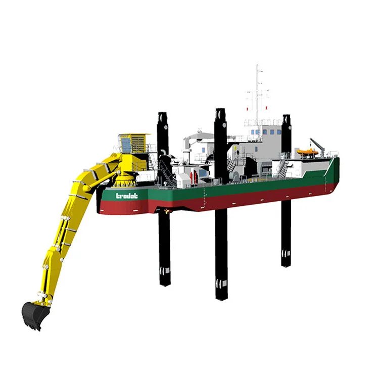 Hot Sales Amphibious Assembly Portable Excavator Backhoe Long Hydraulic Boom Arm Dredging Backhoe Dredge