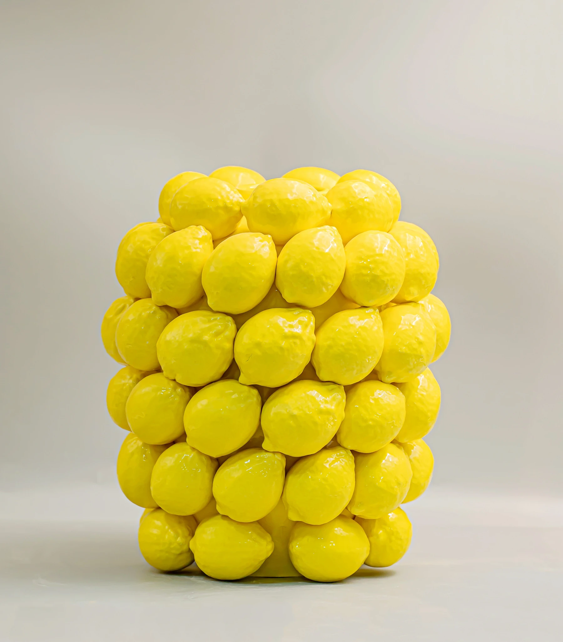 Ceramic Large Lemon Vase for home decoration flower pot Ceramic Fruit Vase