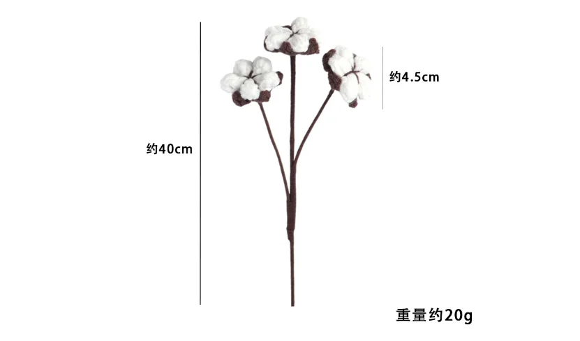 Handmade Wool Crochet Christmas Santa Claus Flowers Artificial Knit Yarn Flower Crochet Flower for Xmas Christmas Day Gifts