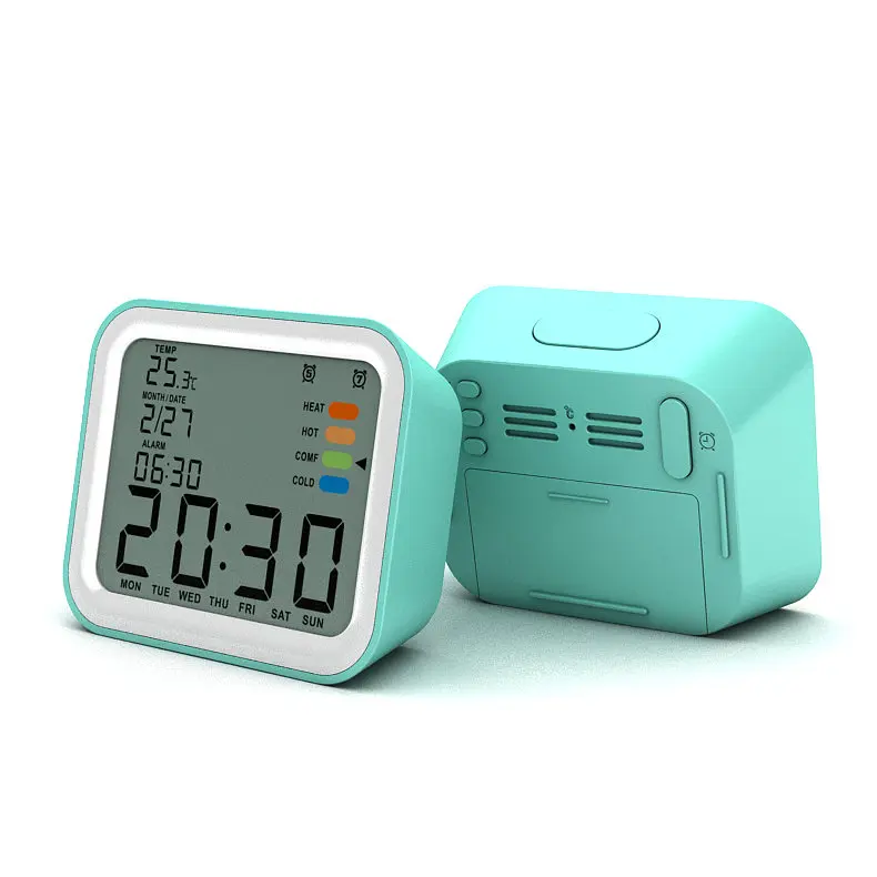 Fullwill Multiple Functions Battery Kids Clock Manual Alarm Clock Led Digital Clock with Date and Temperature