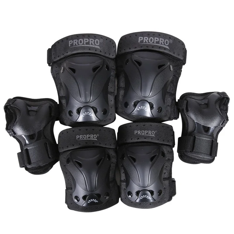 6PCS Kit Children Kids Sports Gear Safety Pads Roller Skates Cycling Bmx Bike Riding Scooter Knee Elbow Wrist Protective Pads