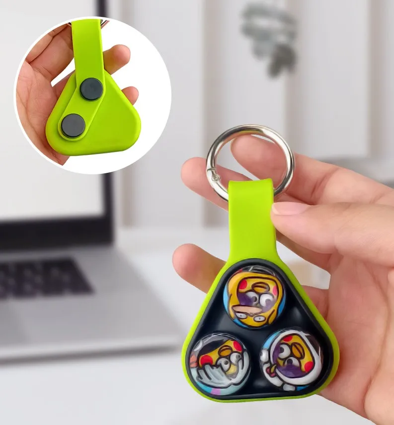 2023 New Model Socket Squeeze Fidget Toys Set Stress Relief Sensory Popping Silicone Colorful Keychain Kids Adults