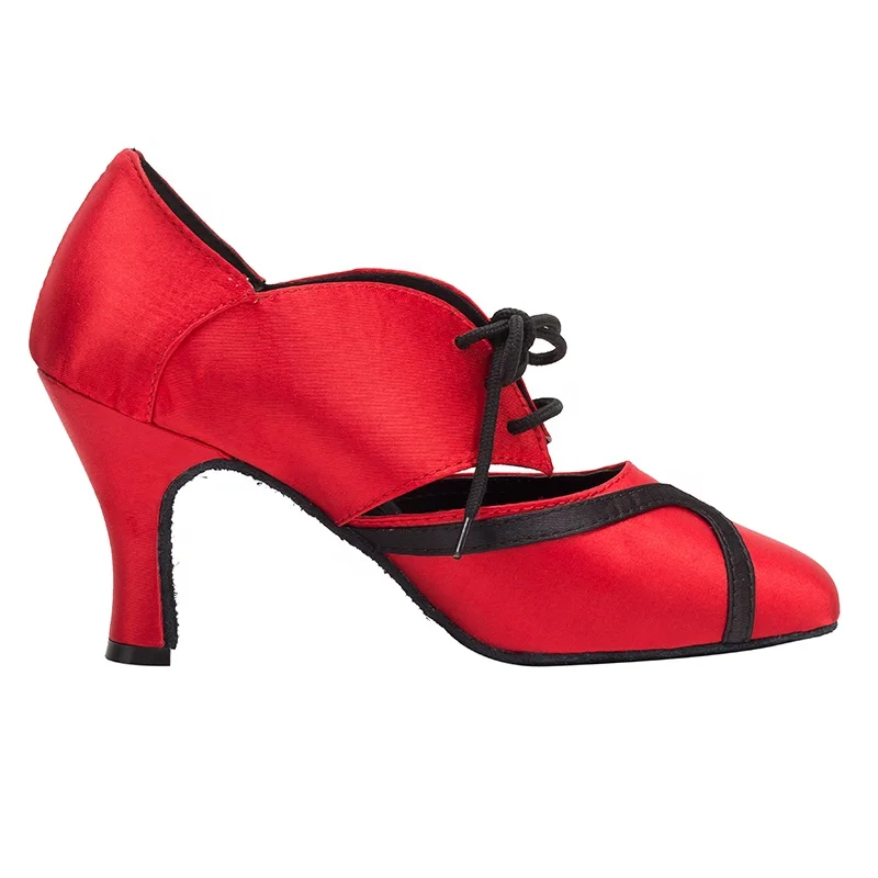 HW03 satin microfiber lining flamenco dance shoes