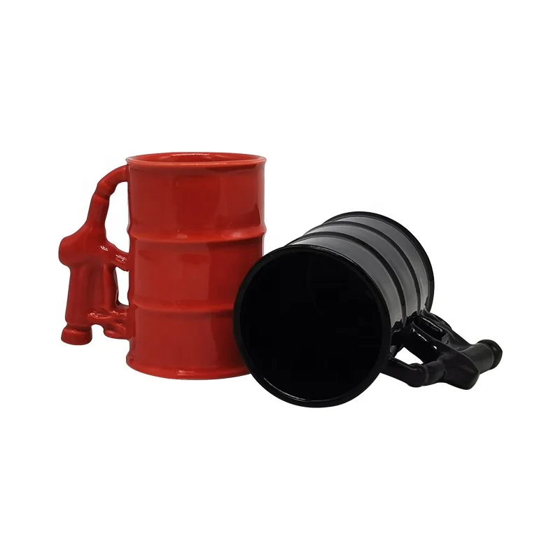 Customised mugs color alien mug with handle custom shaped ceramic coffee mug