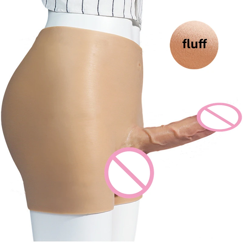 Adult Female Solid Artificial Dildo Panties Penis Women Man Masturbation Wearable Realistic Natural Silicone Dildo Underwear