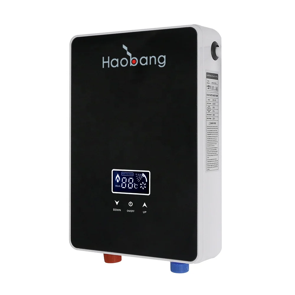 Golden Supplier Low Power Household Tankless Instant Electric Hot Water Heater With Shower